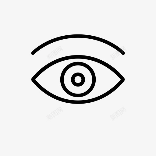 眼睛观察安全图标svg_新图网 https://ixintu.com 安全 眼睛 航运 观察 视力