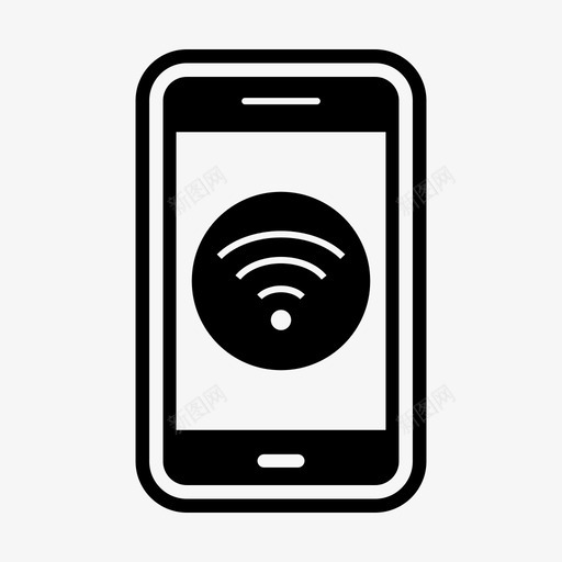 wifi移动应用程序移动应用程序图标svg_新图网 https://ixintu.com wifi移动应用程序 移动应用程序