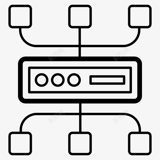 数据网络数据中心数据服务器图标svg_新图网 https://ixintu.com 共享 向量 图标 数据 数据中心 数据分析 数据库 数据网 服务器 网络