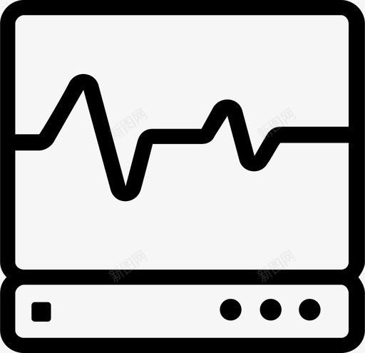 心率图表健康图标svg_新图网 https://ixintu.com 健康 医院 卫生设备 图表 心率