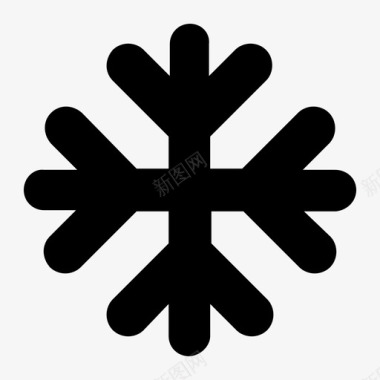 雪花霜冻冰冻图标图标