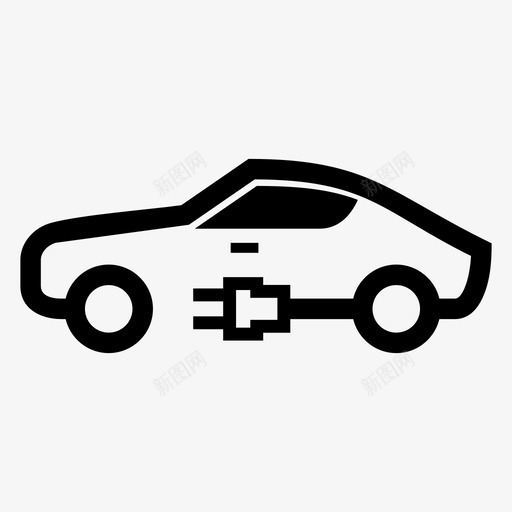 生态进化汽车充电器图标svg_新图网 https://ixintu.com 充电器 汽车 环境 生态 电动车 进化