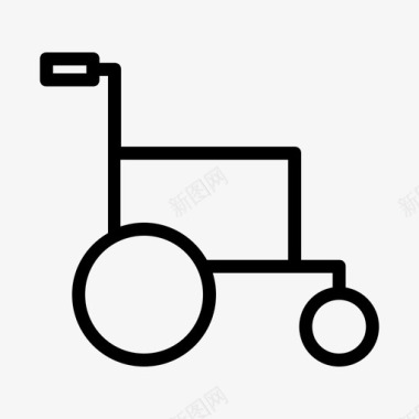 轮椅医院病号大纲图标图标