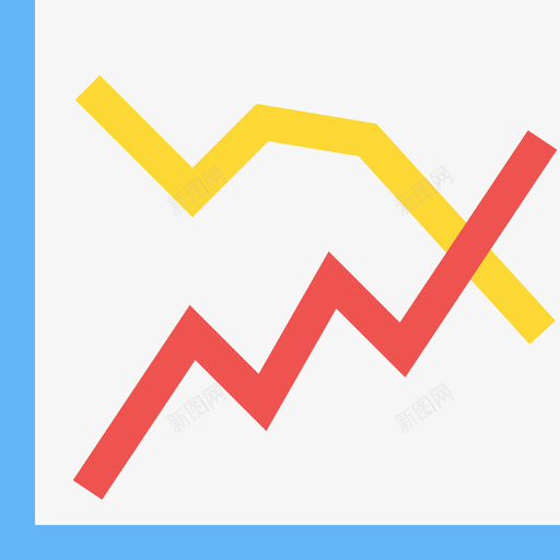 折线图统计图和图表2平面图图标svg_新图网 https://ixintu.com 图表 平面图 折线 线图 统计