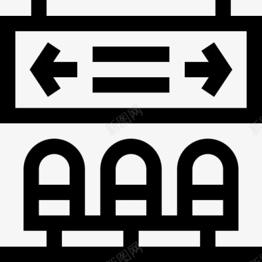 26号铁路直线候车室图标图标