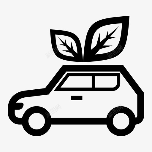 生态进化汽车充电器图标svg_新图网 https://ixintu.com 充电器 汽车 环境 生态 电动车 进化