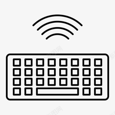 无线键盘电脑硬件输入设备图标图标