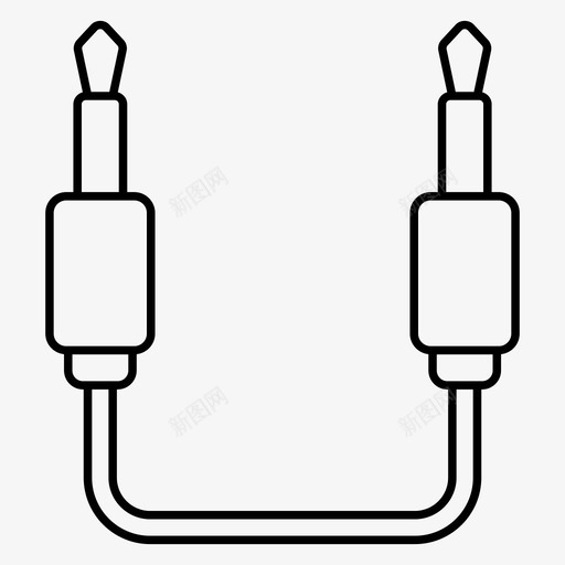 插孔连接器数据线插孔电缆图标svg_新图网 https://ixintu.com 图标 孔线 插头 插孔 数据线 电缆 电脑硬件 线路 连接器