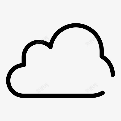 云云计算云中图标svg_新图网 https://ixintu.com 云中 云云 云计算 气象 用户界面