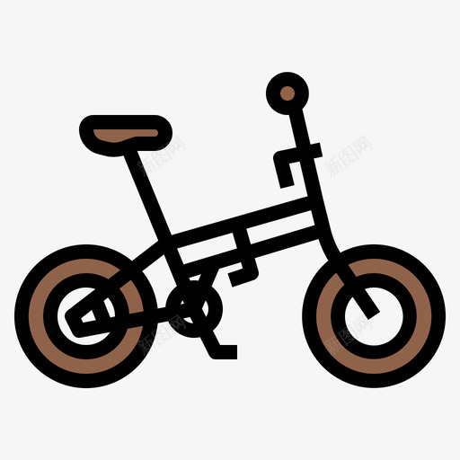 折叠式自行车28线型颜色图标svg_新图网 https://ixintu.com 折叠式 线型 自行车 颜色