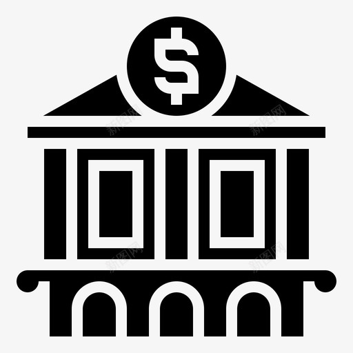 银行投资类型图标svg_新图网 https://ixintu.com 投资 投资类 类型 银行