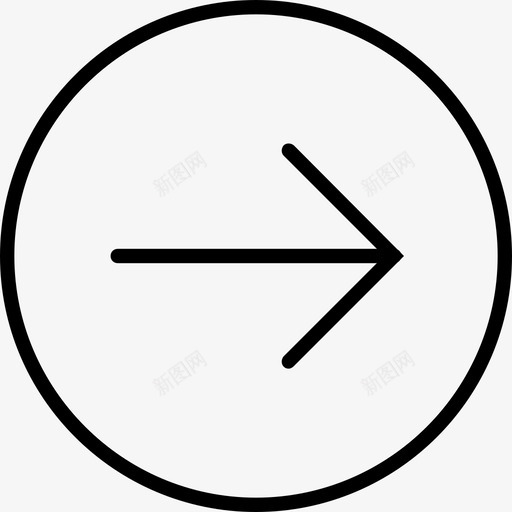 右箭头按钮标志图标svg_新图网 https://ixintu.com web 应用程序 按钮 标志 箭头 网站