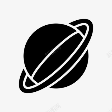 行星土星太空图标图标