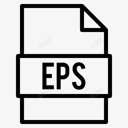 eps文件文件扩展名图标svg_新图网 https://ixintu.com eps文件 卷2行 扩展名 文件 文件类型 类型