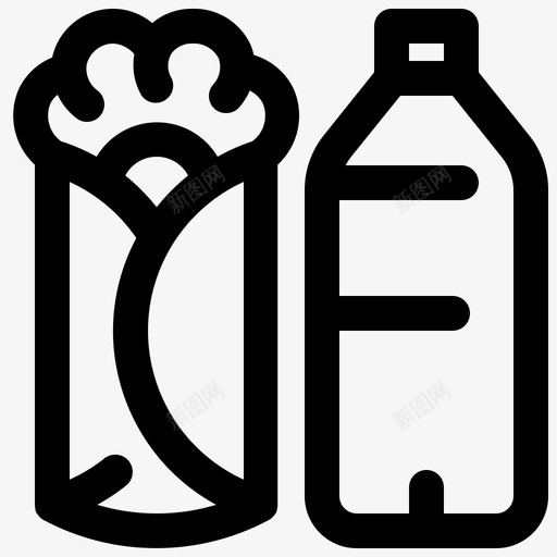 包装和瓶子吃快餐图标svg_新图网 https://ixintu.com apot 包装 快餐 瓶子 电影院 蔬菜 食物