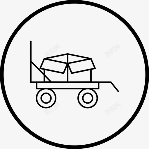 拉杆箱产品运输图标svg_新图网 https://ixintu.com 产品 图标 拉杆箱 线路 运输 运输线