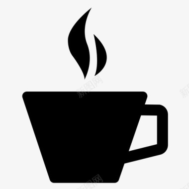 咖啡早餐会杯子图标图标