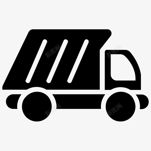 自卸卡车建筑卡车垃圾车图标svg_新图网 https://ixintu.com 卡车 图标 垃圾车 实体 建筑 自卸 车辆 运输 运输工具