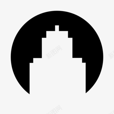 塔楼大厦公寓图标图标