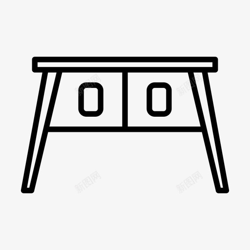 办公桌家具办公室图标svg_新图网 https://ixintu.com 办公室 办公桌 场所 家具 工作 工作场 桌子 系列 餐桌