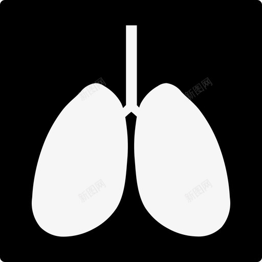 x光内脏肺图标svg_新图网 https://ixintu.com 内脏 医学 图标 立体 立体图