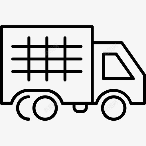卡车农业农场图标svg_新图网 https://ixintu.com 农业 农业机械 农场 卡车 运输