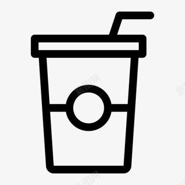 饮料杯子冰块图标图标