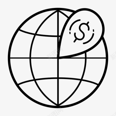 国际货币货币图标图标