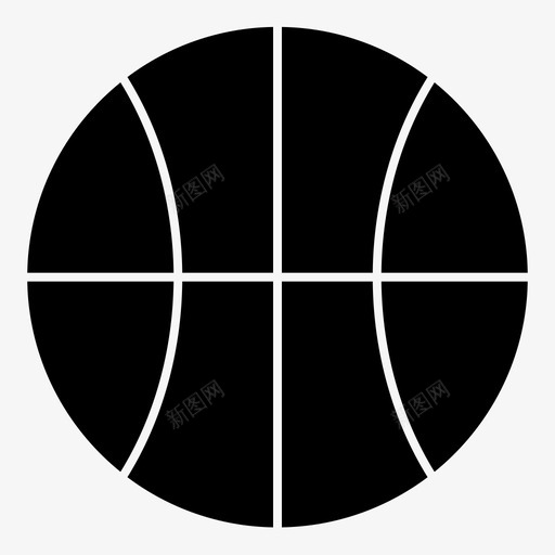 篮球游戏体育图标svg_新图网 https://ixintu.com 体育 字形 实心 游戏 篮球