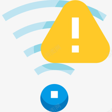 Wifi网络和安全2扁平图标图标