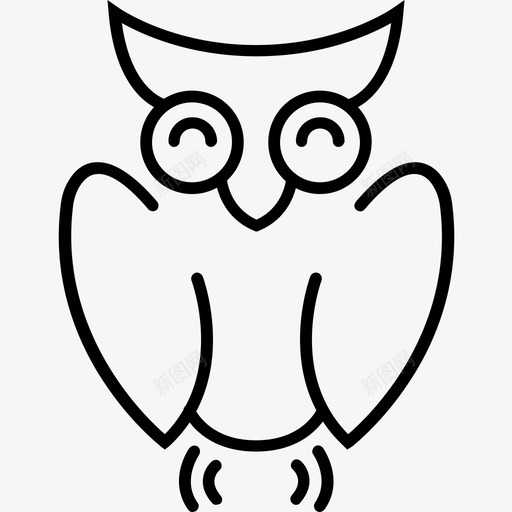 猫头鹰动物鸟图标svg_新图网 https://ixintu.com 动物 学校 智慧 猫头鹰 秋天