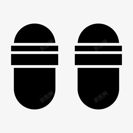 拖鞋鞋类凉鞋图标svg_新图网 https://ixintu.com 凉鞋 拖鞋 时装 袜子 配件 雕文 鞋类