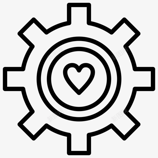 装备心脏爱情图标svg_新图网 https://ixintu.com 婚礼 常规 心脏 爱情 系列 装备 设置