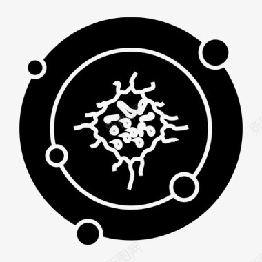 癌症癌细胞疾病图标图标