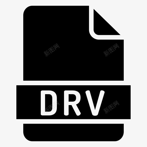 drv文件扩展名格式图标svg_新图网 https://ixintu.com drv 扩展名 文件 格式