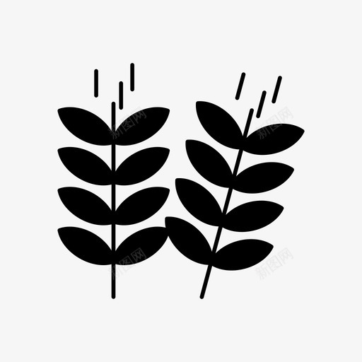 植物绿叶树叶图标svg_新图网 https://ixintu.com 图标 字形 树叶 植物 绿叶 自然