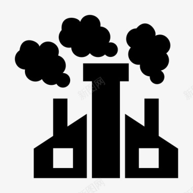 污染空气二氧化碳图标图标