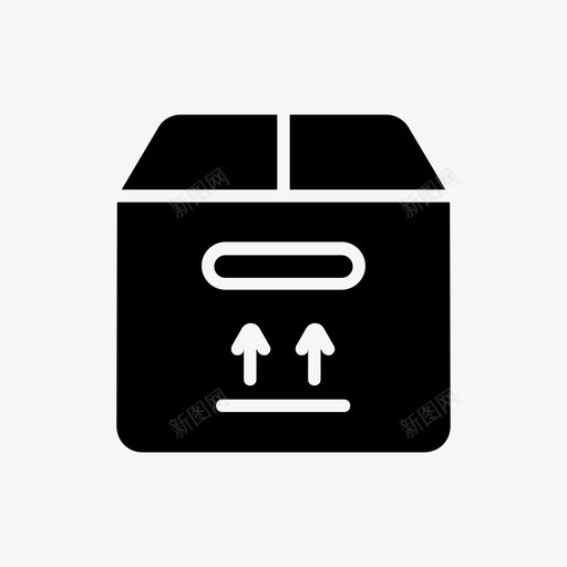 箱子立方体交货图标svg_新图网 https://ixintu.com 交货 包装 立方体 箱子 订单