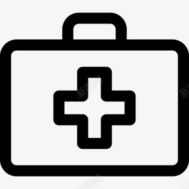 急救箱医疗服务2线性图标图标