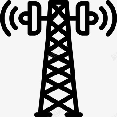 通信塔公共服务2直线图标图标