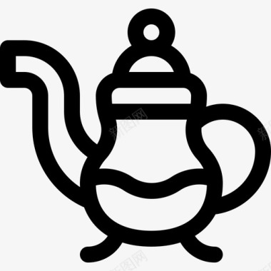 茶壶摩洛哥5直纹图标图标