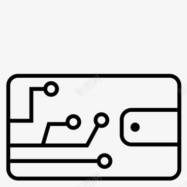 数字区块链数字钱包图标图标