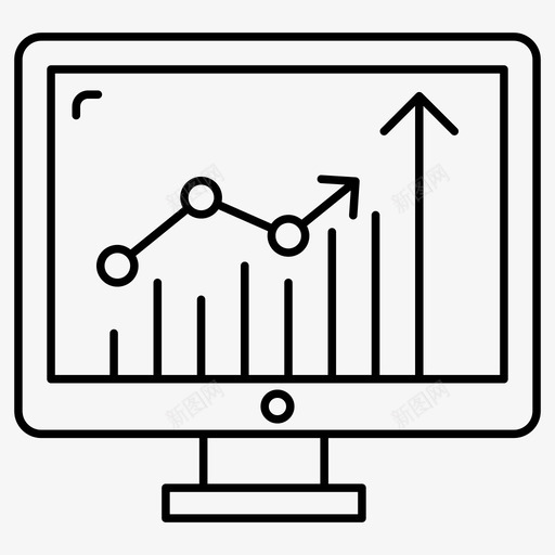 业务信息图分析业务图表图标svg_新图网 https://ixintu.com 业务 信息 分析 向量 图标 图表 增长 折线 财务 趋势