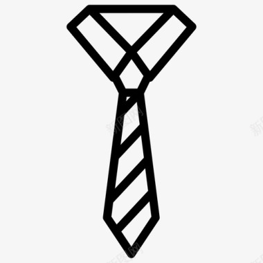 领带衣服领结图标图标
