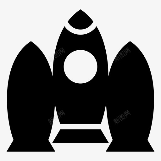 启动导弹火箭图标svg_新图网 https://ixintu.com 发射 启动 宇宙飞船 导弹 火箭 航天器