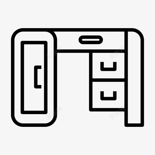 办公桌家具办公室图标svg_新图网 https://ixintu.com 办公室 办公桌 家具 工作场所 桌子 餐桌系列