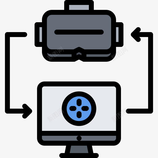 Vr眼镜虚拟现实90彩色图标svg_新图网 https://ixintu.com Vr 彩色 眼镜 虚拟现实