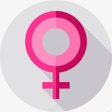 女性女权主义20岁扁平图标图标