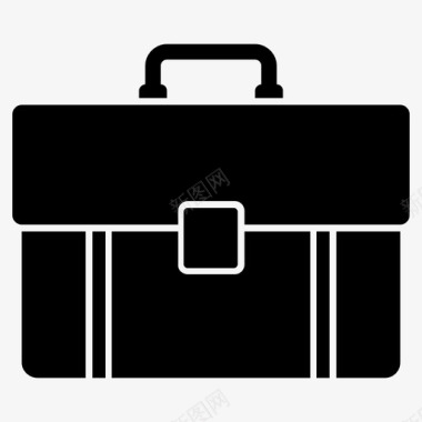 公文包手提箱教育和科学字形标图标图标