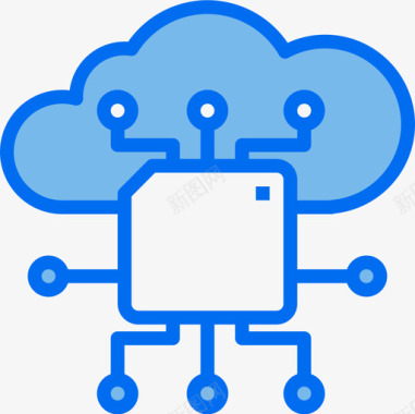 云datamanager6蓝色图标图标